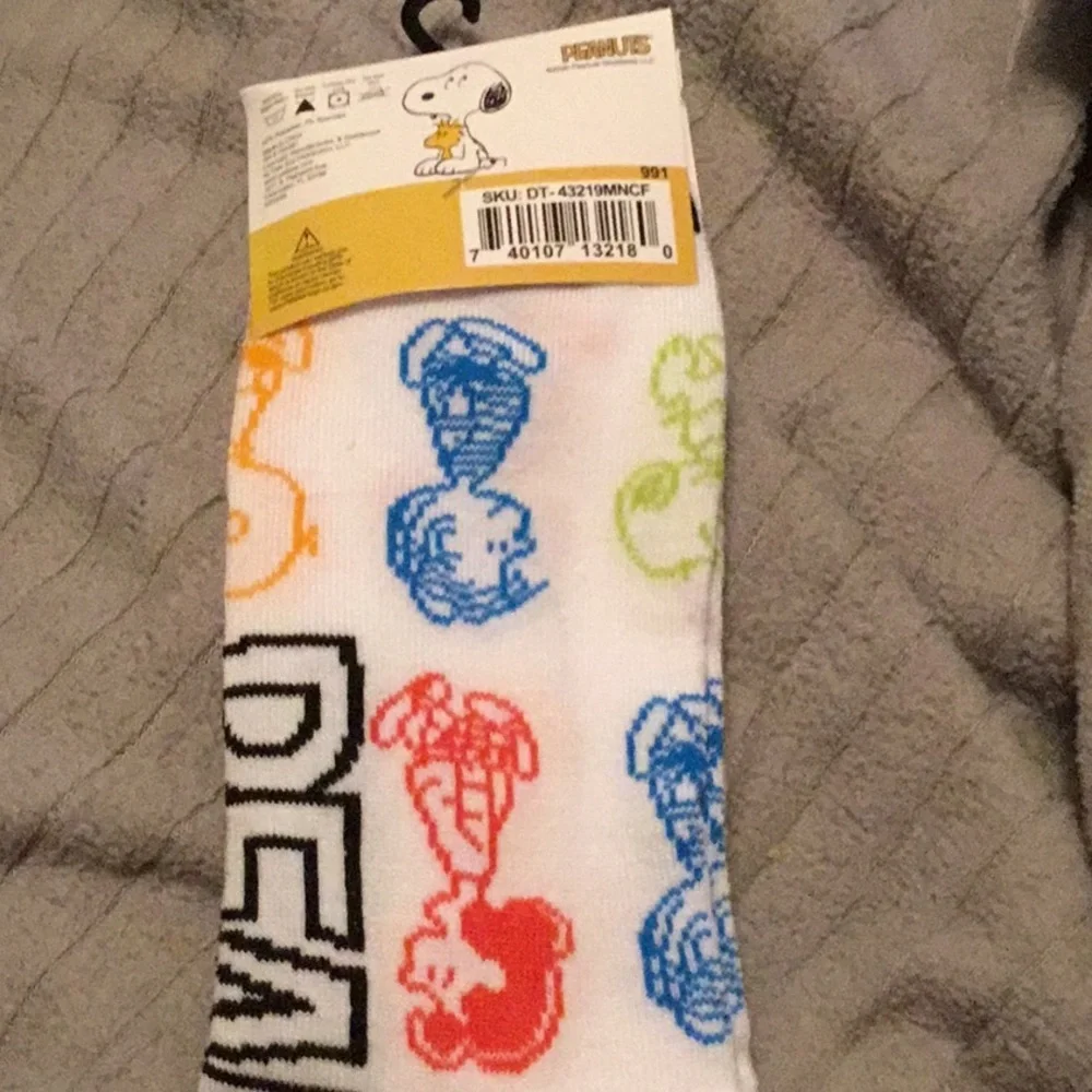 Peanuts Snoopy Crew Socks new unisex
